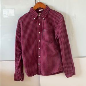 Abercrombie and Fitch red/blue checkered shirt